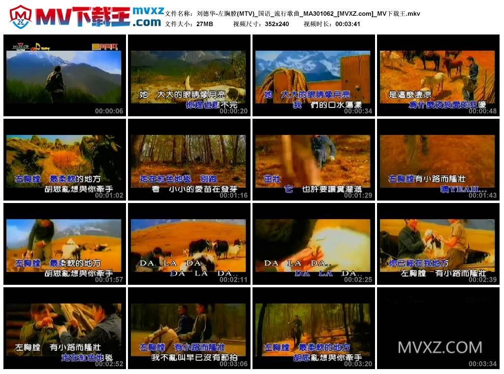 刘德华-左胸膛(MTV)_国语_流行歌曲_MA301062